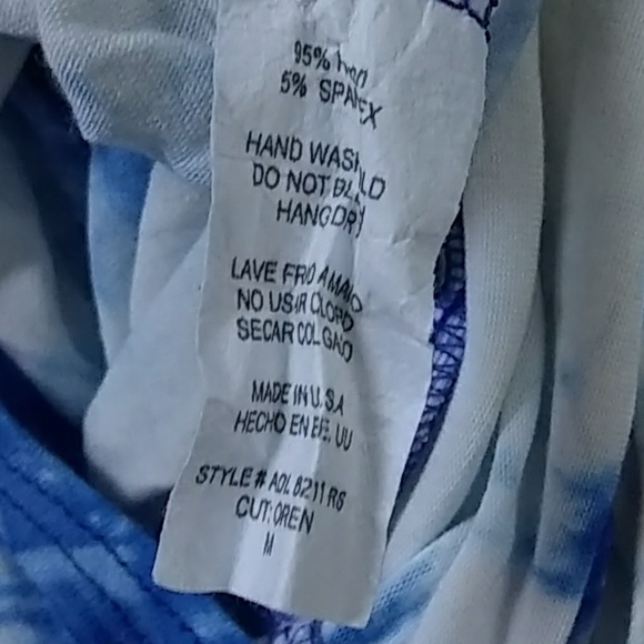 Adorable blue and white tye dye maxi dress. - Picture 3 of 5